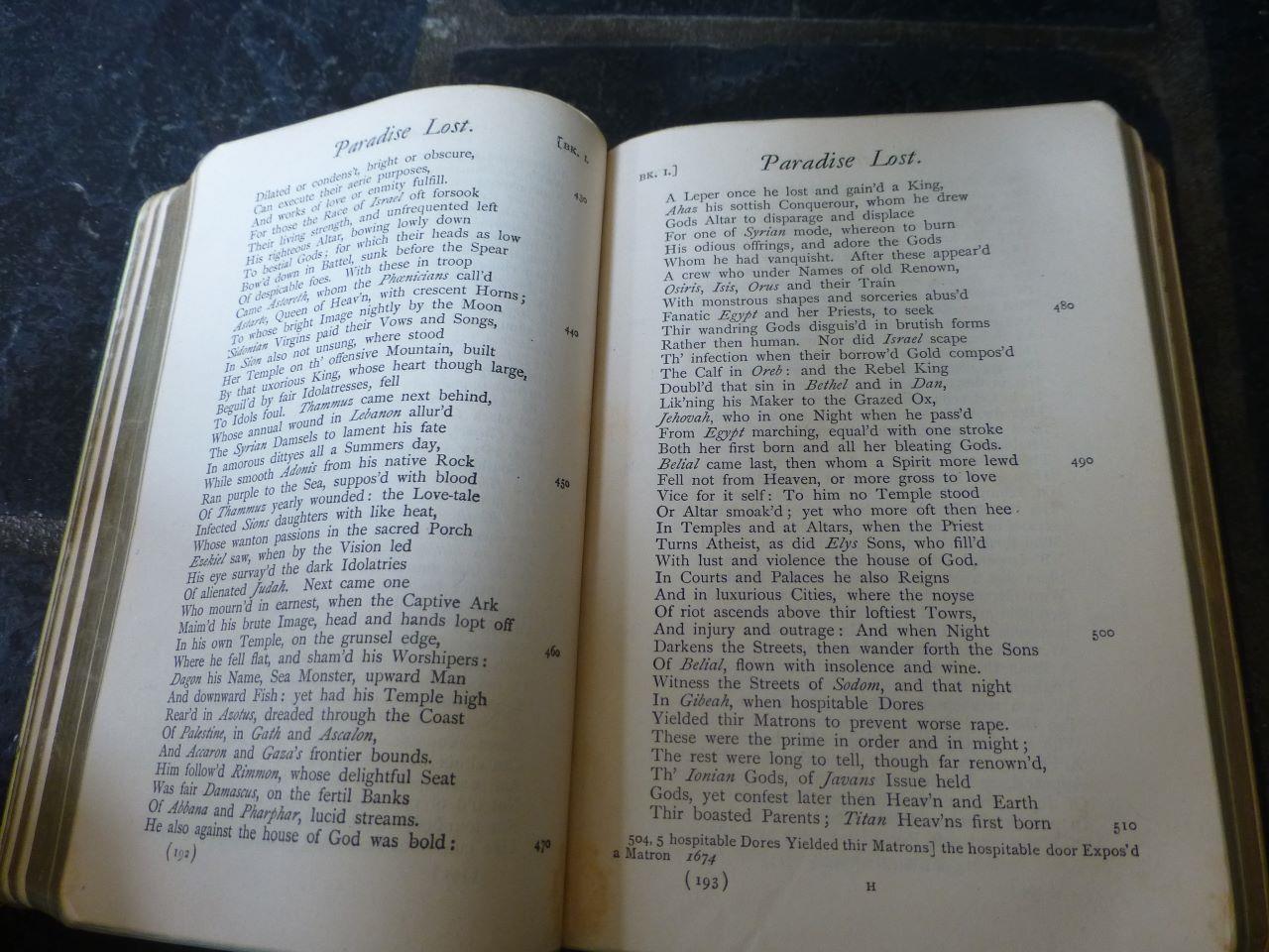 Paradise lost book